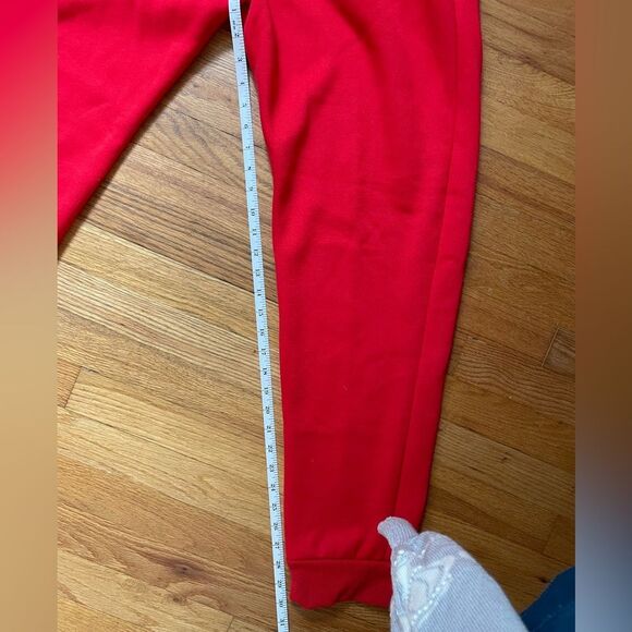 Nike MENS Tech Fleece Joggers Pants Cuffed University Red Black Sweatpants XL - Picture 12 of 12